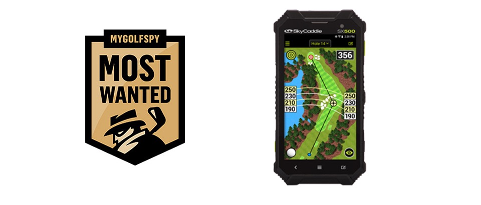 SkyCaddie SX500- Best Handheld GPS Award by MyGolfSpy 2019